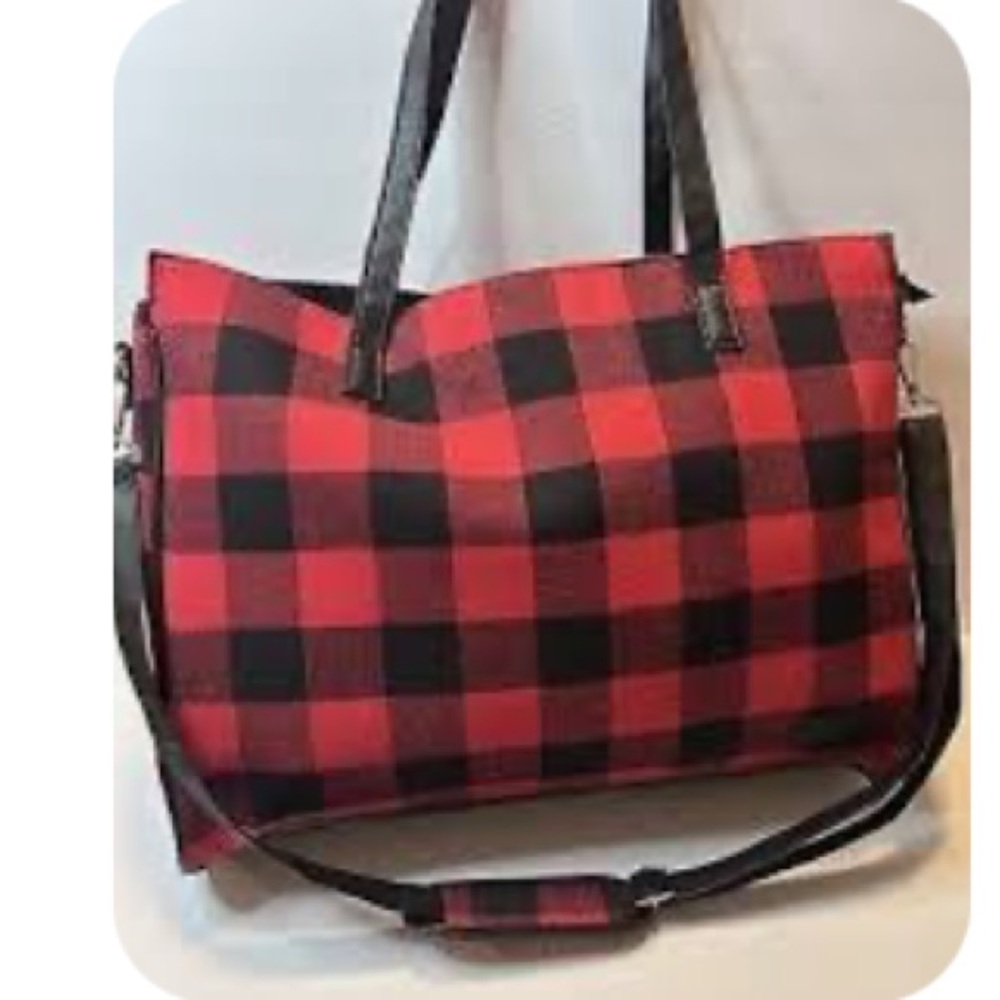 Koolaburra  by Ugg Red Plaid Tote Bag